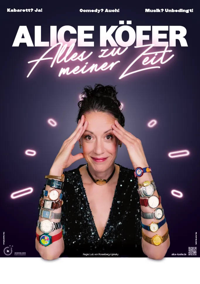 ALice Köfer - Alles zu meiner Zeit - Plakat