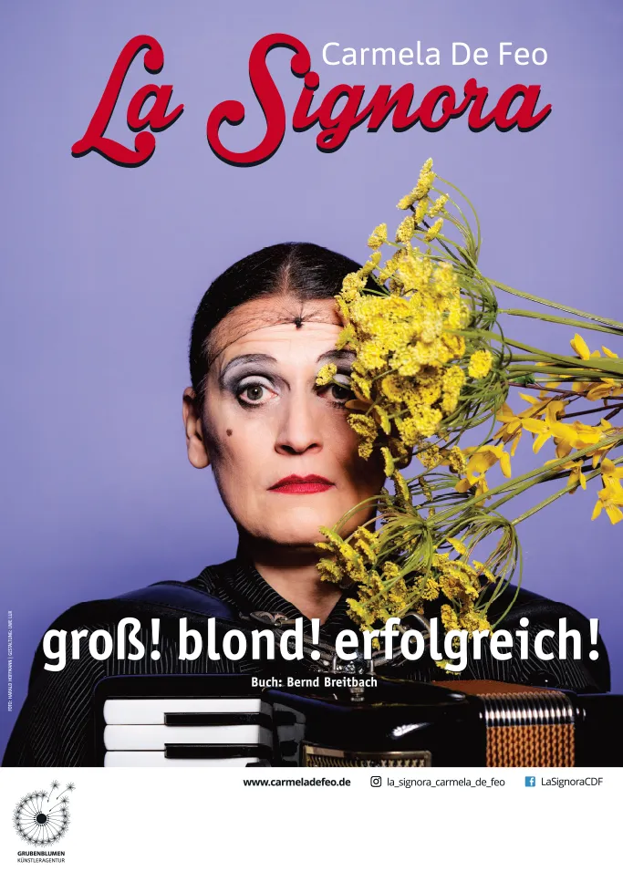 Carmela De Feo - gross blond erfolgreich - Plakat